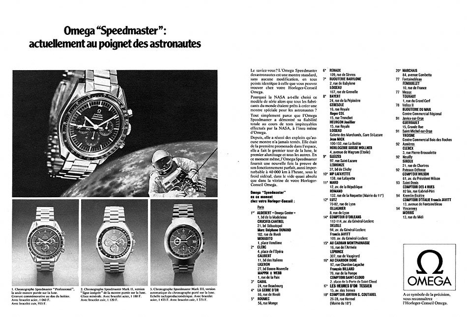 Marque Omega 1972