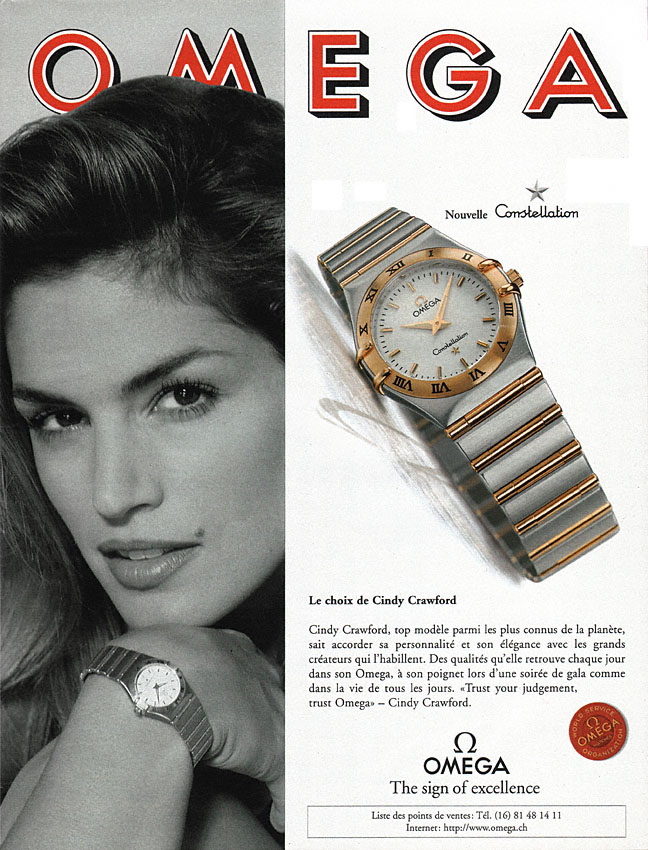 Publicit� Omega 1996