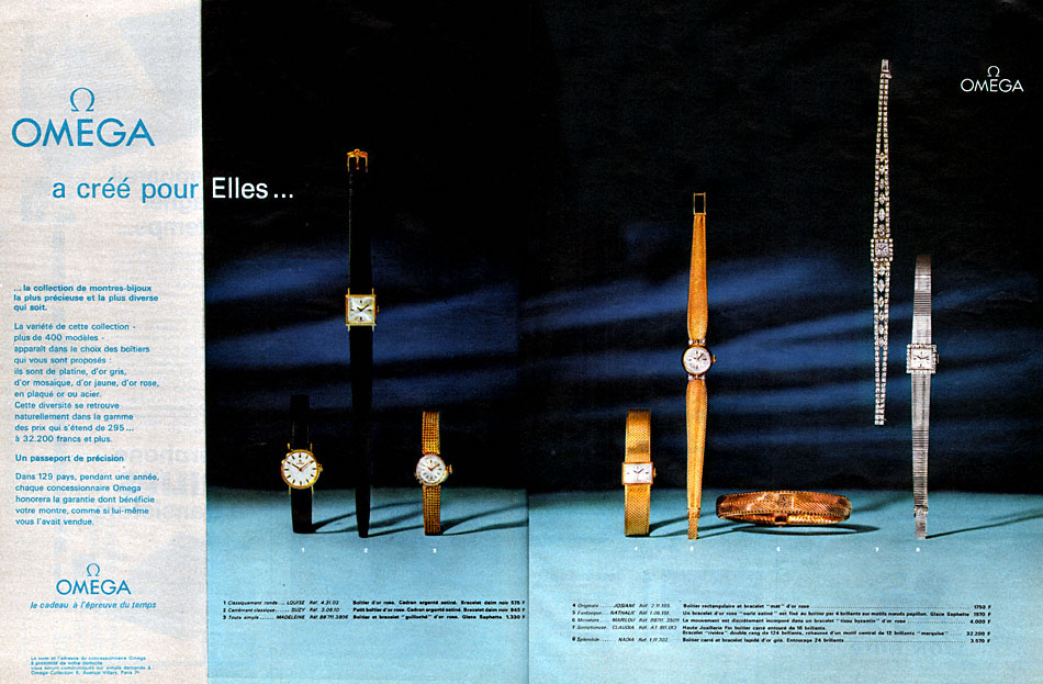 Publicit� Omega 1963