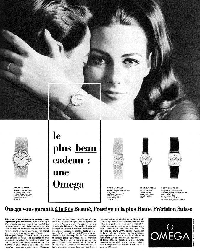 Publicit� Omega 1965