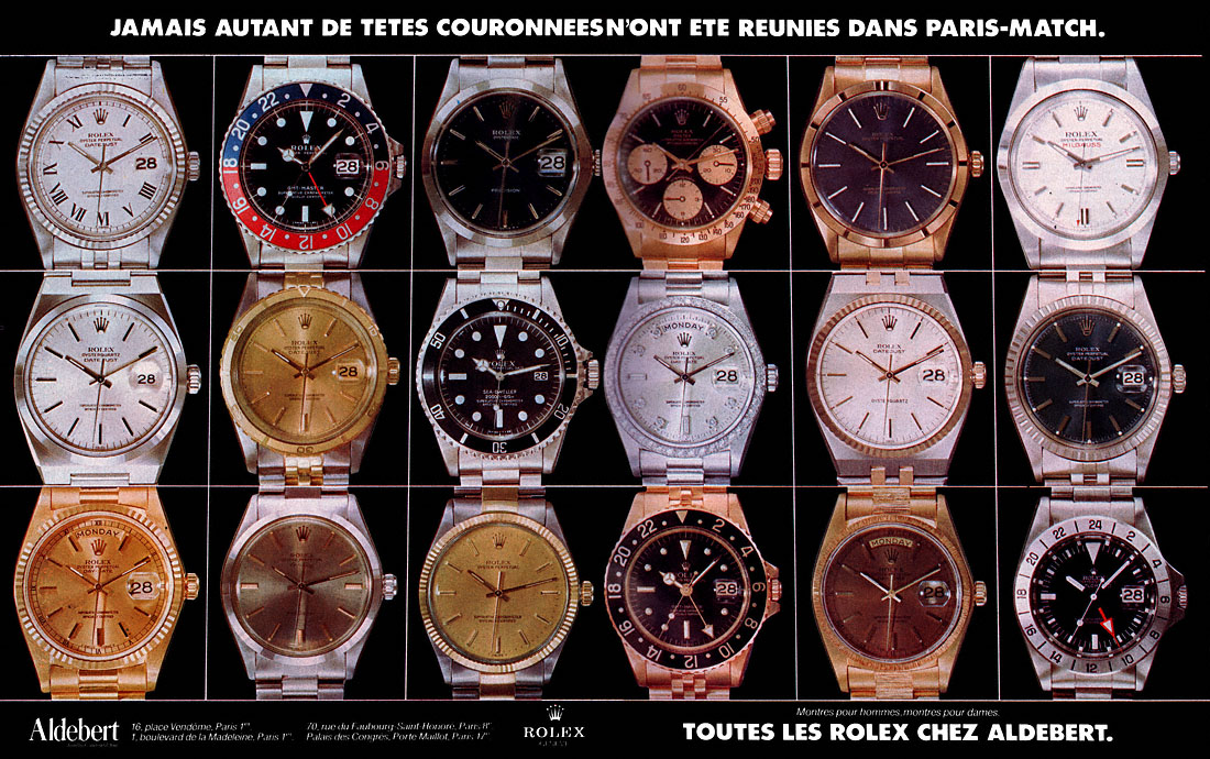 Publicit� Rolex 1980