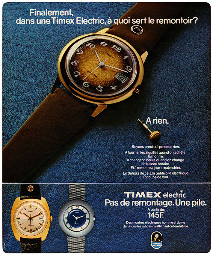 Publicit� Timex 1975