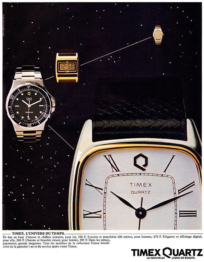 Publicit� Timex 1982