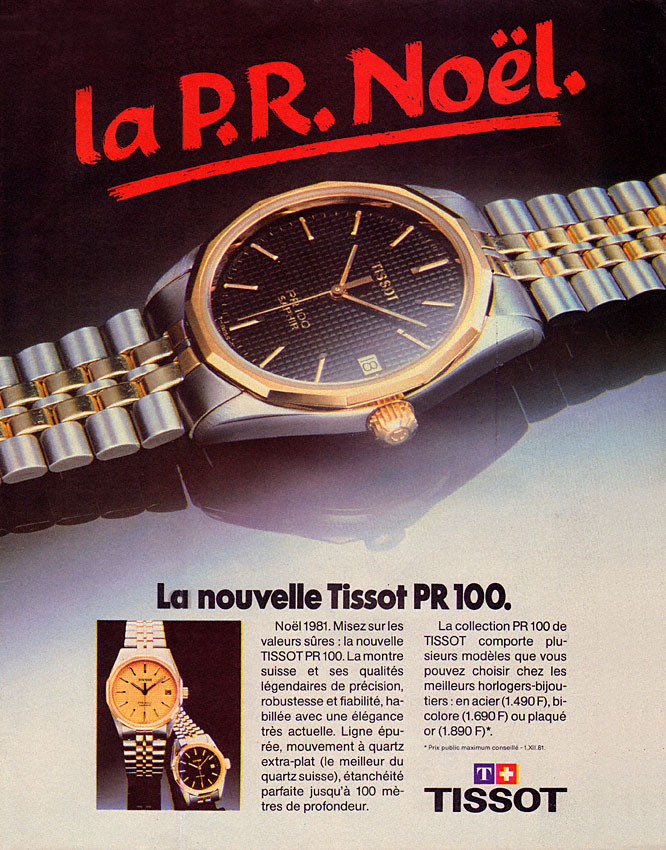 Publicit� Tissot 1981