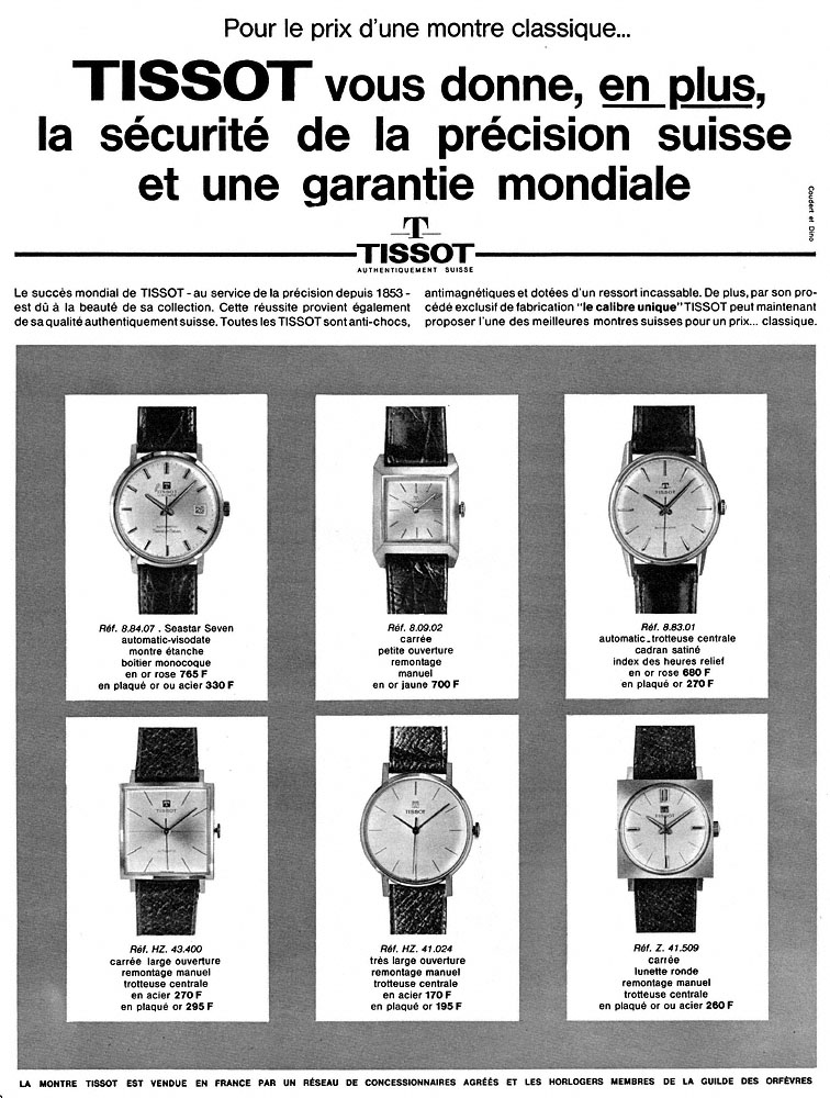 Marque Tissot 1964