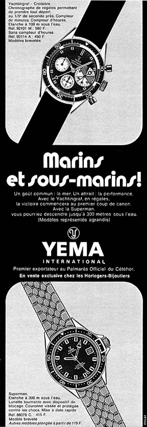 Publicit� Yema 1971