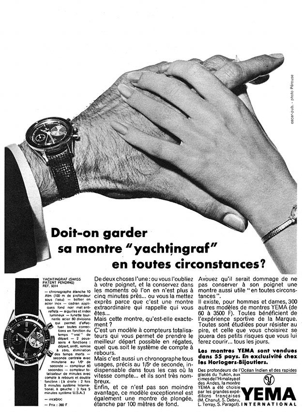 Publicit� Yema 1967