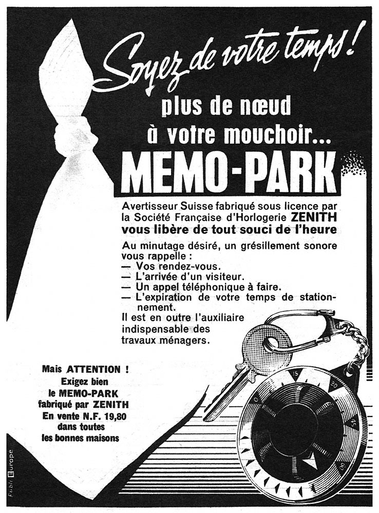 Publicit� Zenith 1960