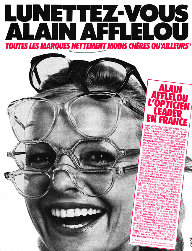Publicit� Alain Afflelou 1984
