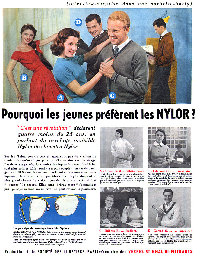 Publicit� Nylor 1956