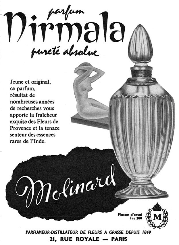 Publicit� Molinard 1957