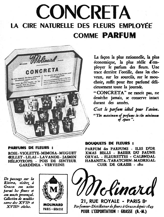 Publicit� Molinard 1951