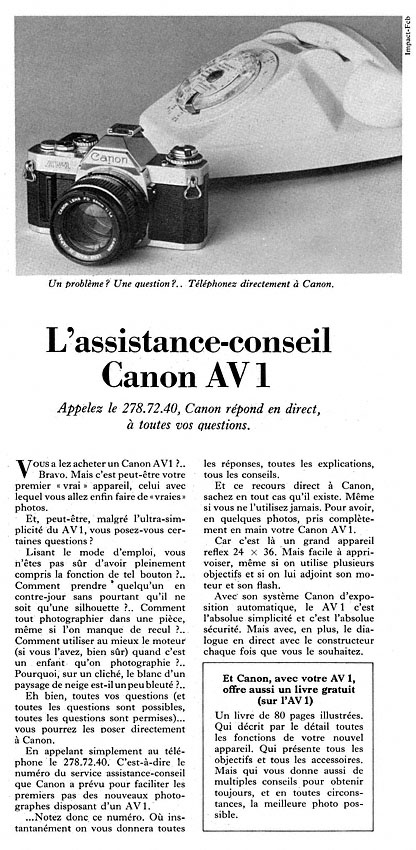 Marque Canon 1980