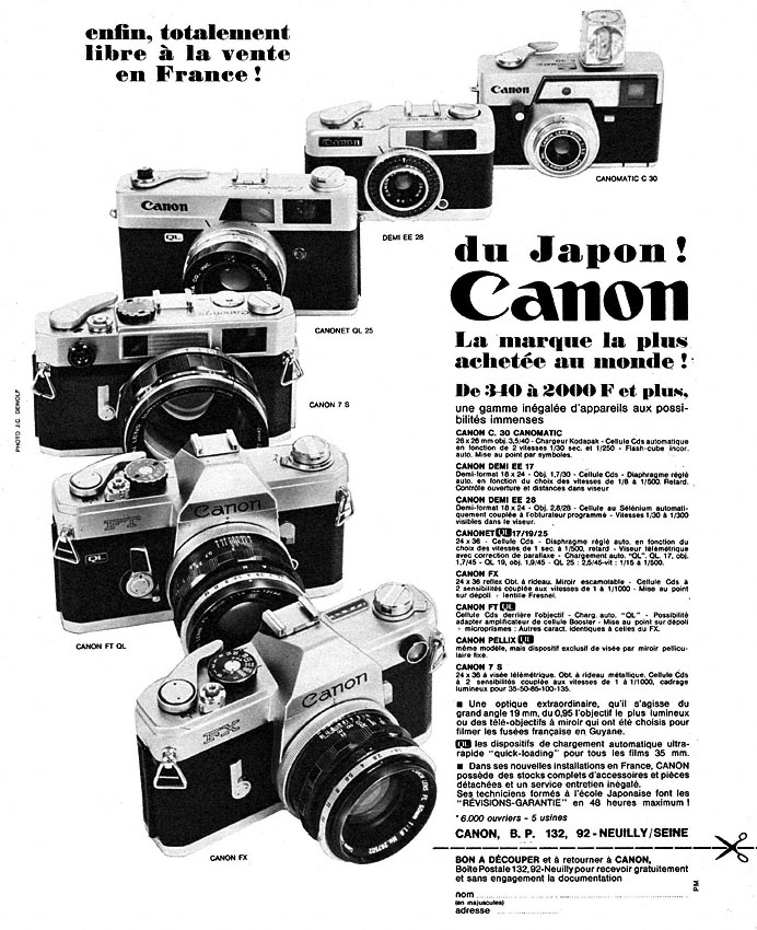 Marque Canon 1968