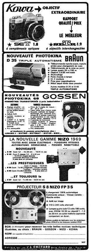 Publicit� Chotard 1968