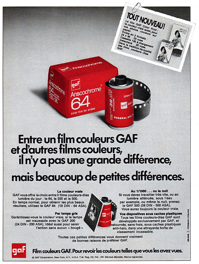 Marque Gaf 1970