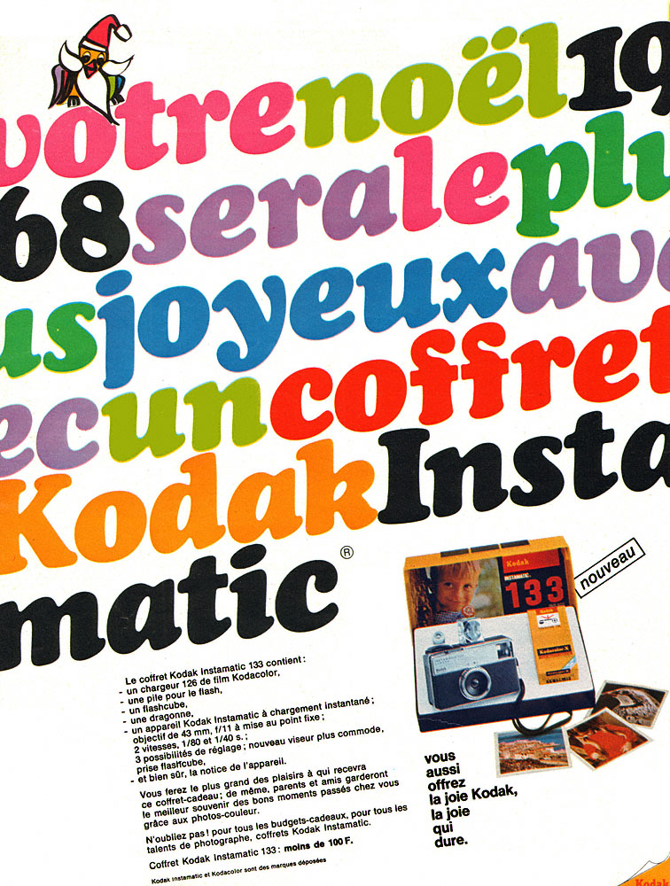 Publicit� Kodak 1968