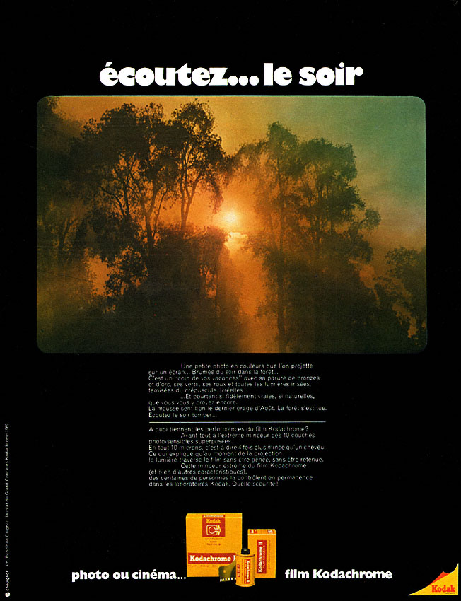 Publicit� Kodak 1970