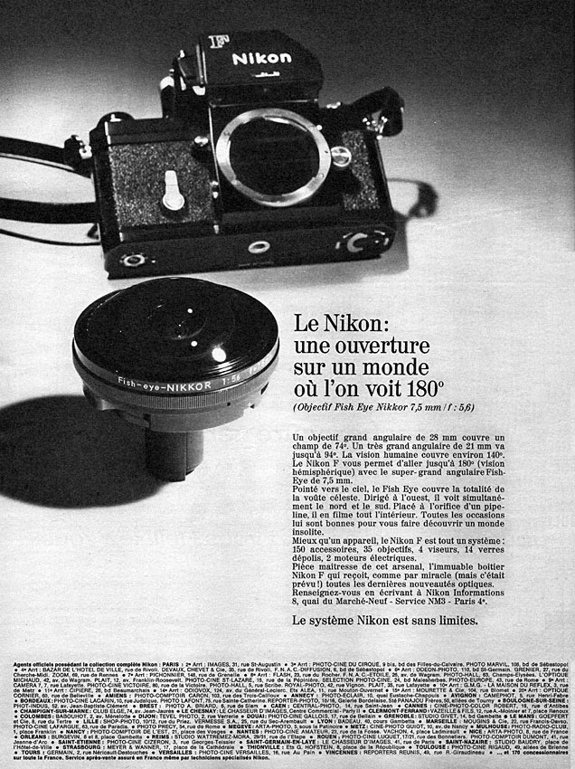 Publicit� Nikon 1970