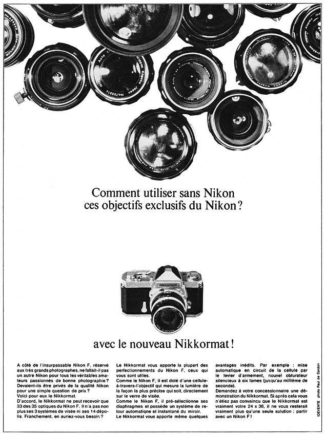 Publicit� Nikon 1966