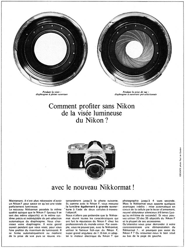 Publicit� Nikon 1966
