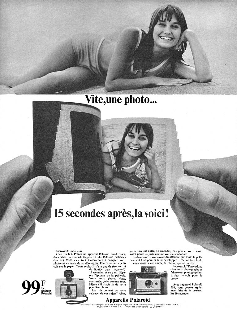 Publicit� Polaroid 1967