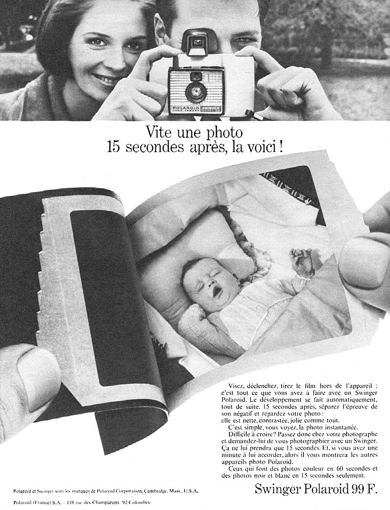 Publicit� Polaroid 1968