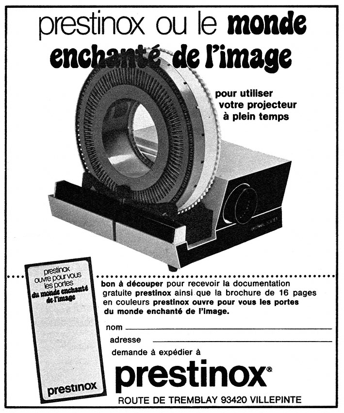Publicit� Prestinox 1974