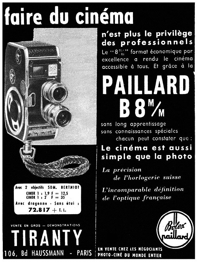Publicit� Tiranty 1956