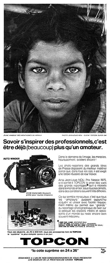 Publicit� Topcon 1976