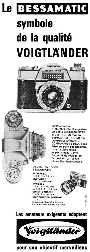 Publicit� Voigtl�nder 1962