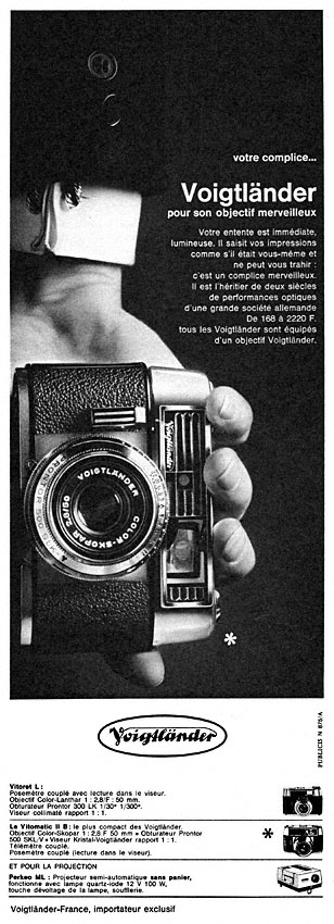 Publicit� Voigtl�nder 1966