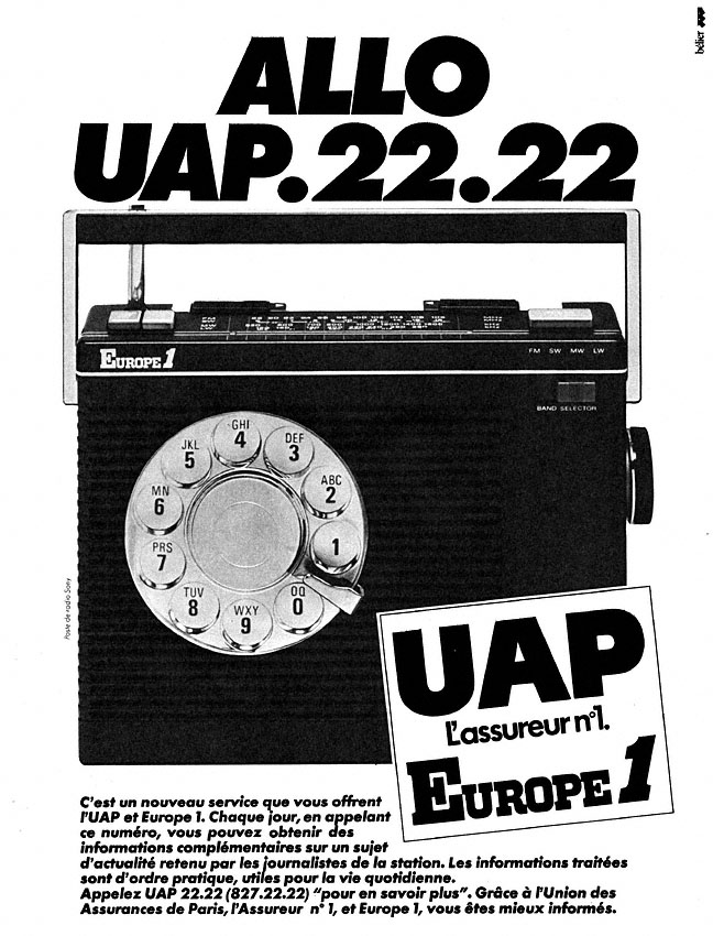 Marque Europe 1 1980
