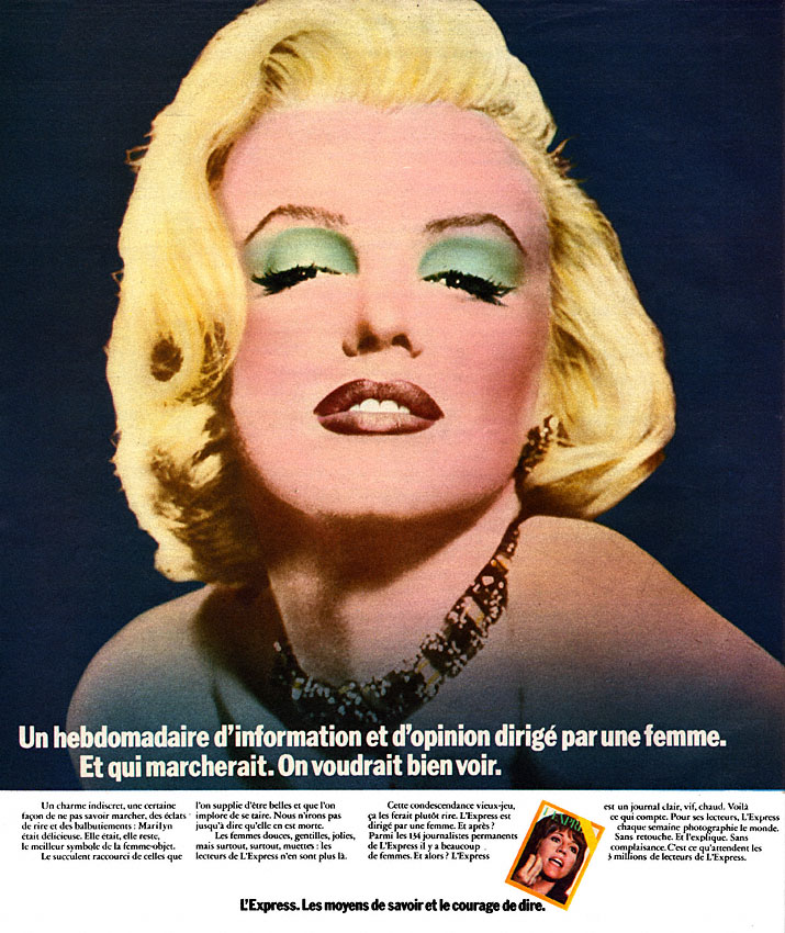Publicit� L'Express 1973