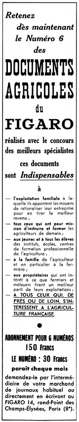 Publicit� Le Figaro 1952