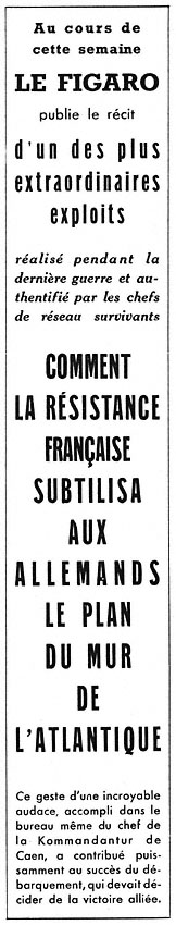 Publicit� Le Figaro 1952