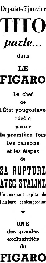 Marque Le Figaro 1953