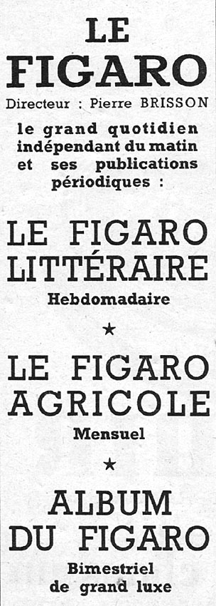 Marque Le Figaro 1953