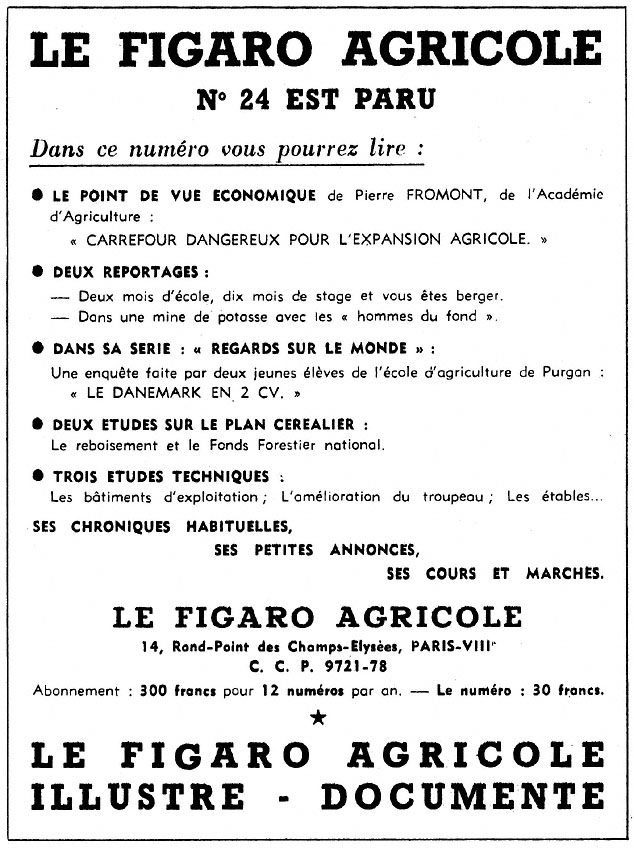 Marque Le Figaro 1953