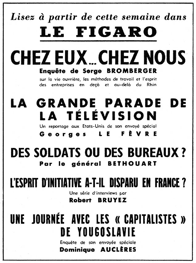 Marque Le Figaro 1953