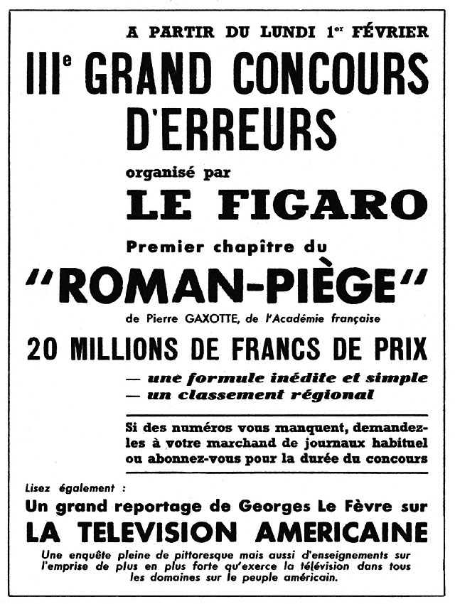 Marque Le Figaro 1954