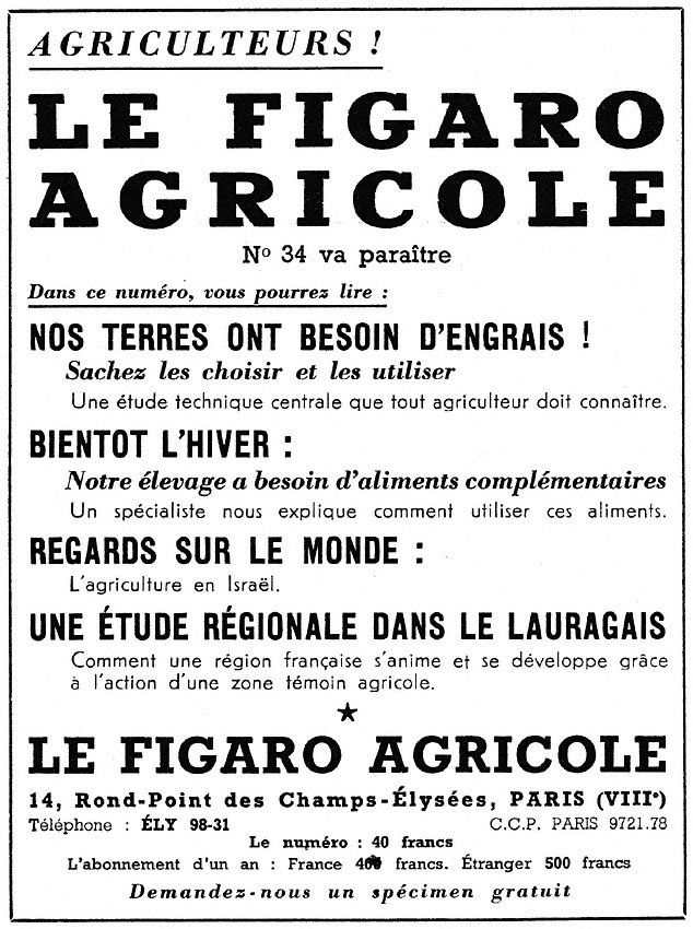 Marque Le Figaro 1954