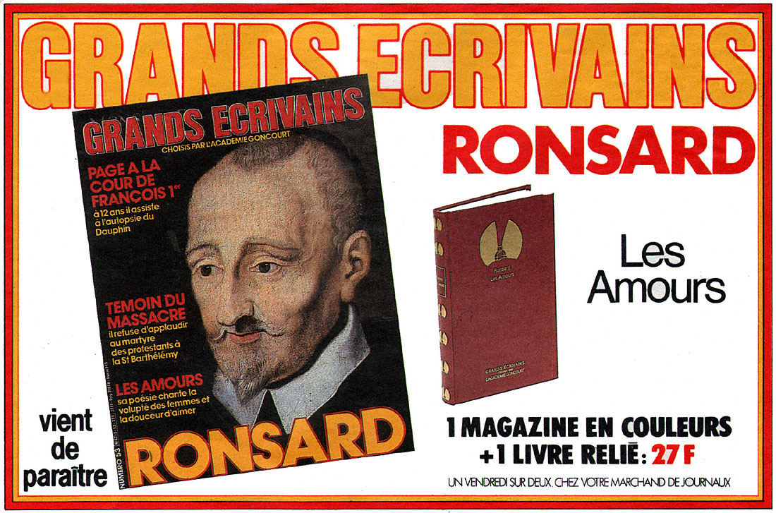 Marque Grands �crivains 1986