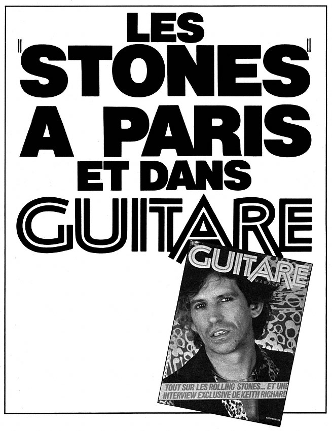Marque Guitare 1982