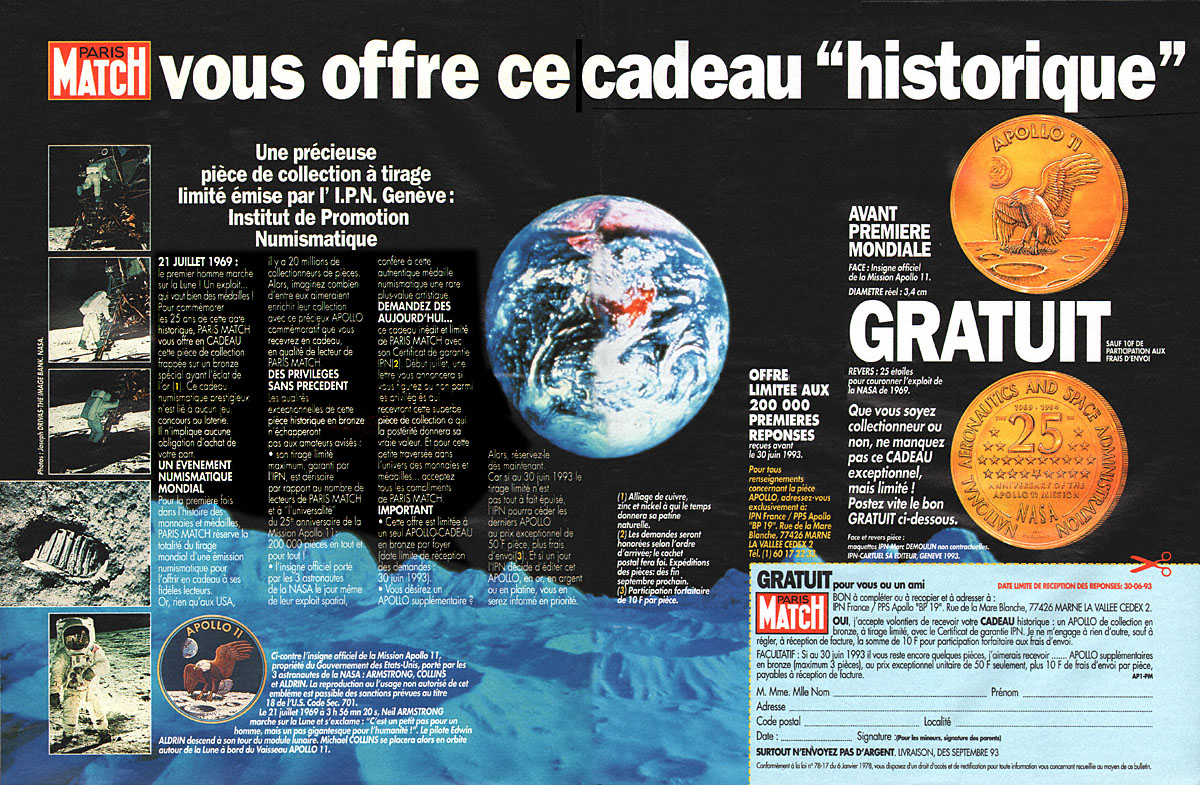 Publicit� Match 1993