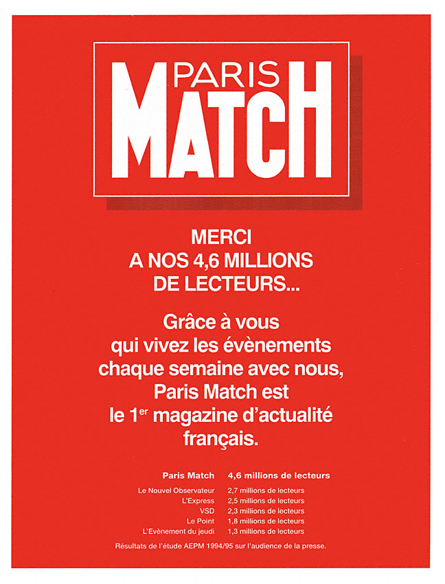 Publicit� Match 1995