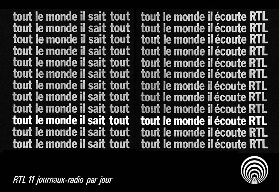 Marque Radio Luxembourg 1972