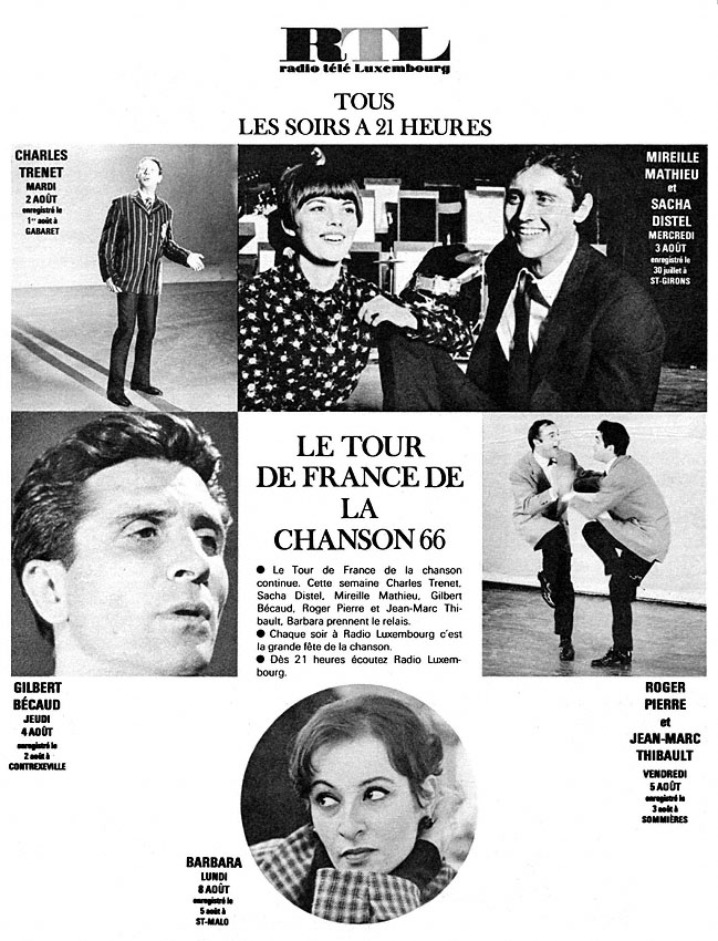 Publicit� Radio Luxembourg 1966