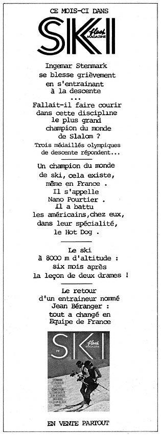 Marque Ski Magazine 1979