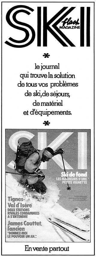 Publicit� Ski Magazine 1981